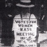 Mass meeting of Irish suffrage Societies